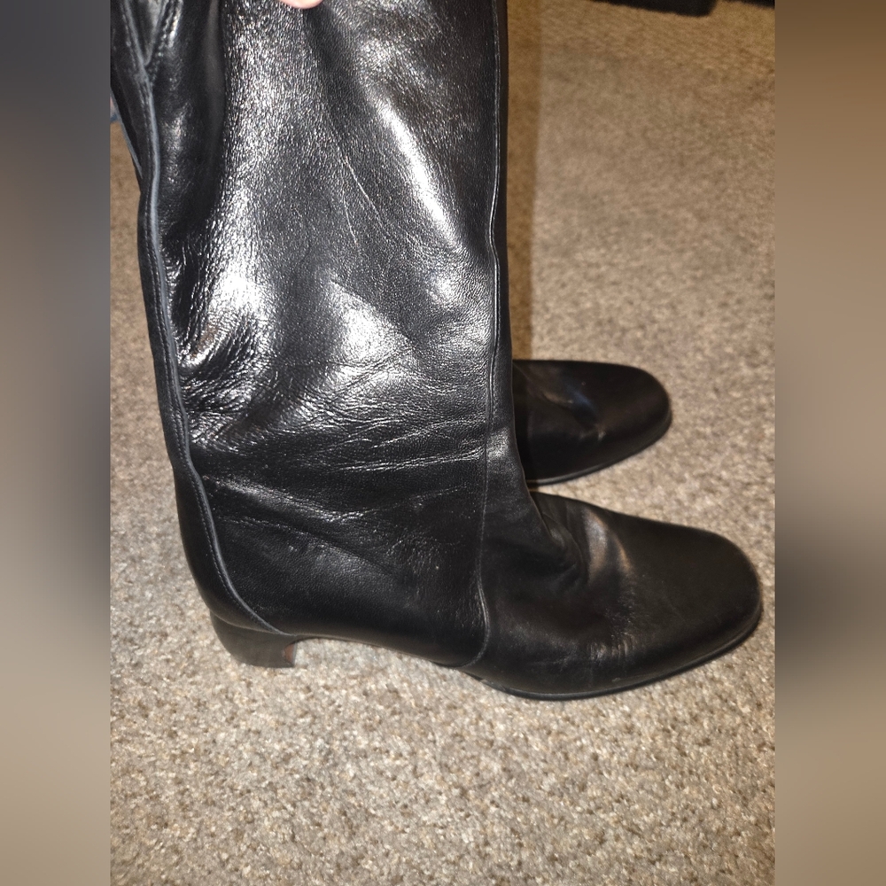 Vintage Cole Haan Womens Boots Sz 10 Mid Calf Leather - Picture 5 of 8